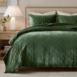 Harper 3 Piece Velvet Quilt Set from Madison Park in  Green. Harper 3 Piece Velvet Quilt Set from Madison Park in  Green. Harper 3 Piece Velvet Quilt Set from Madison Park in  Green. Harper 3 Piece Velvet Quilt Set from Madison Park in  Green. Harper 3 Piece Velvet Quilt Set from Madison Park in  Green.