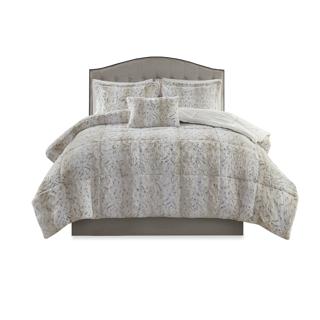 Zuri Faux Fur Comforter Set