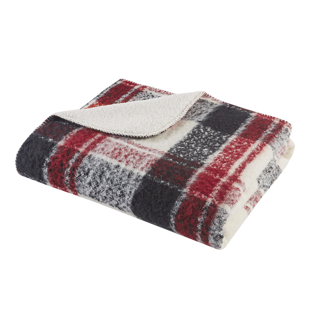 Bloomington Faux Mohair to Sherpa Throw