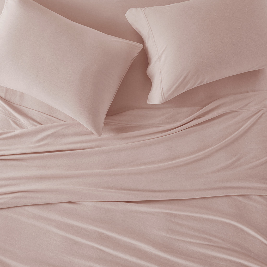 Cotton Blend Jersey Knit All Season Sheet Set