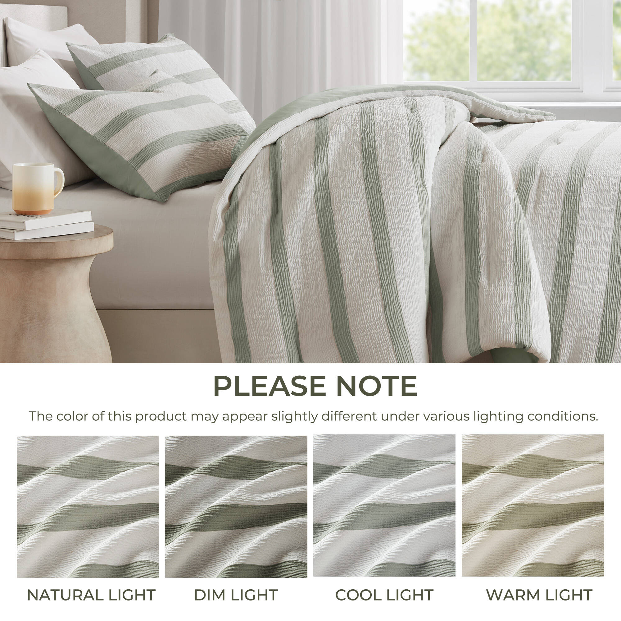 Merritt Yarn-dyed Striped Comforter