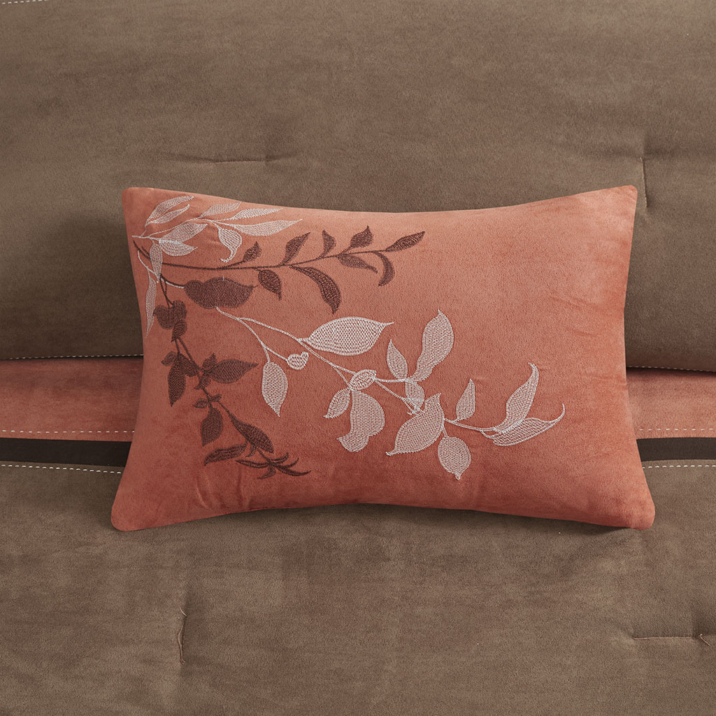Palisades 7 Piece Faux Suede Comforter Set