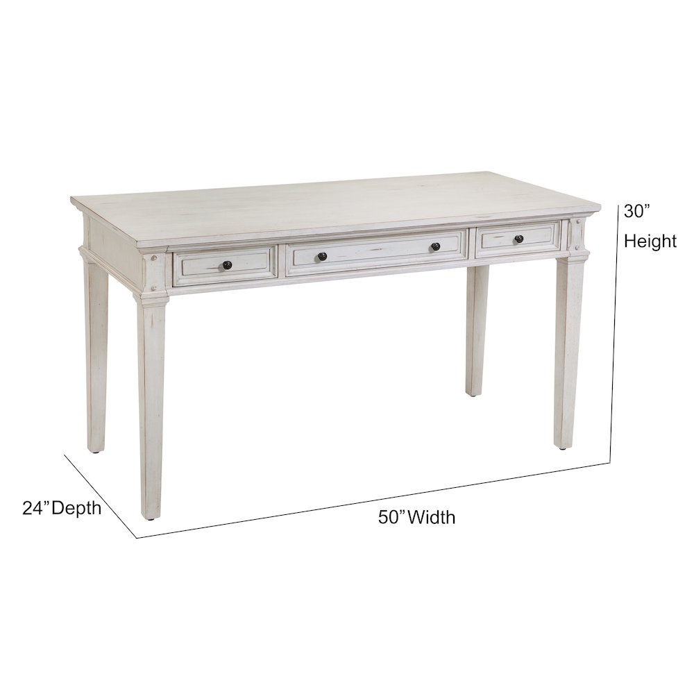 Sedona 54″ Writing Desk – Cobblestone White
