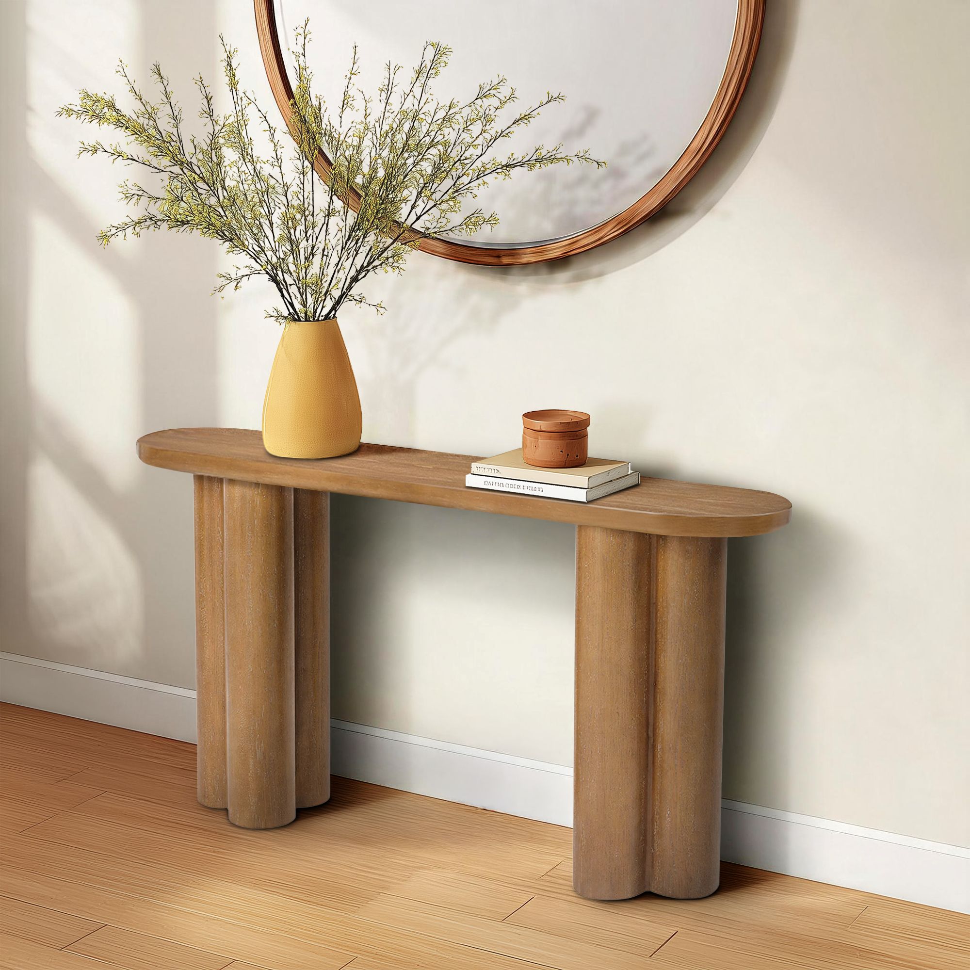 Benji Oval Console Table