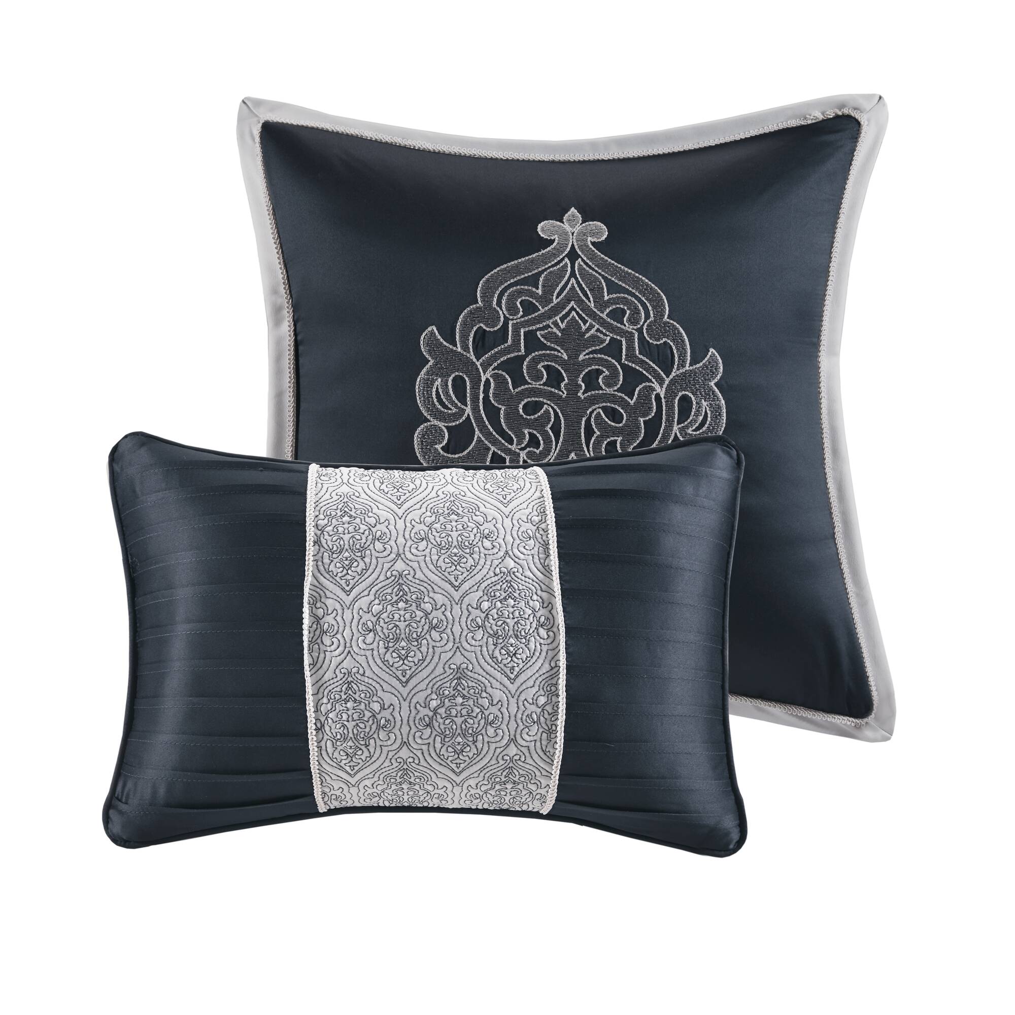 Odette 8 Piece Jacquard Comforter Set