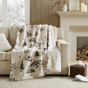 Print Plush to Sherpa Heated Throw from Woolrich in Deer. Print Plush to Sherpa Heated Throw from Woolrich in Deer. Print Plush to Sherpa Heated Throw from Woolrich in Deer. Print Plush to Sherpa Heated Throw from Woolrich in Deer. Print Plush to Sherpa Heated Throw from Woolrich in Deer.