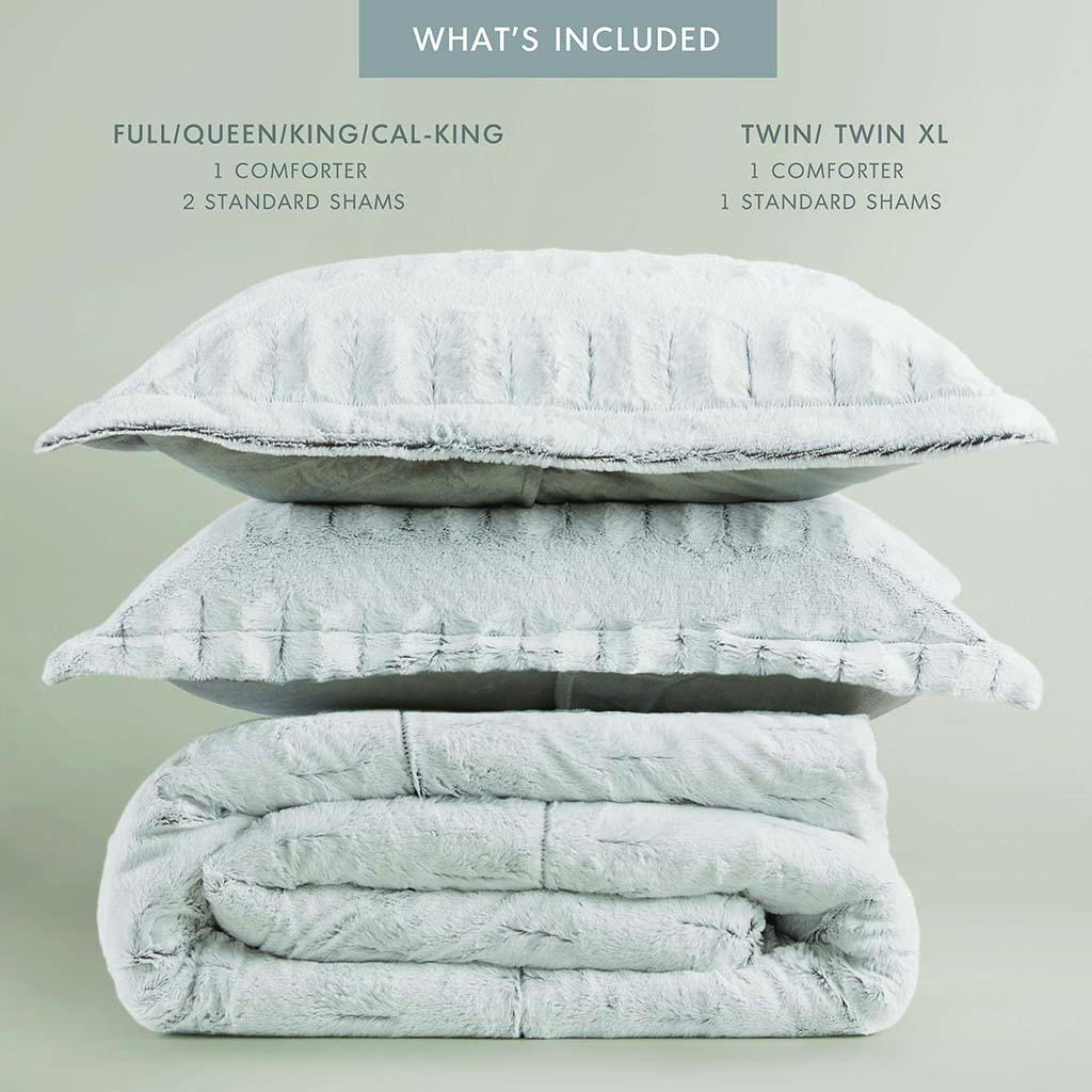Gia Faux Fur Comforter Mini Set