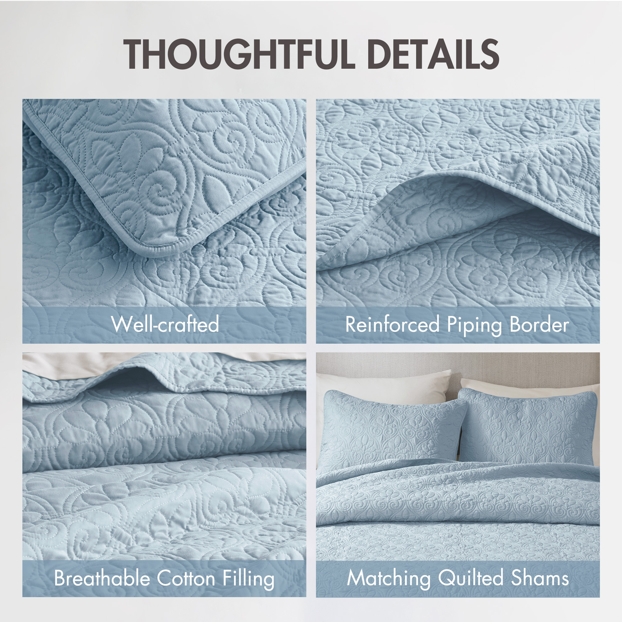 Quebec Reversible Quilt Set