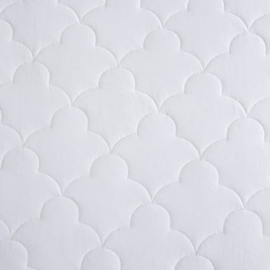 All Natural Cotton Percale Quilted Mattress Pad