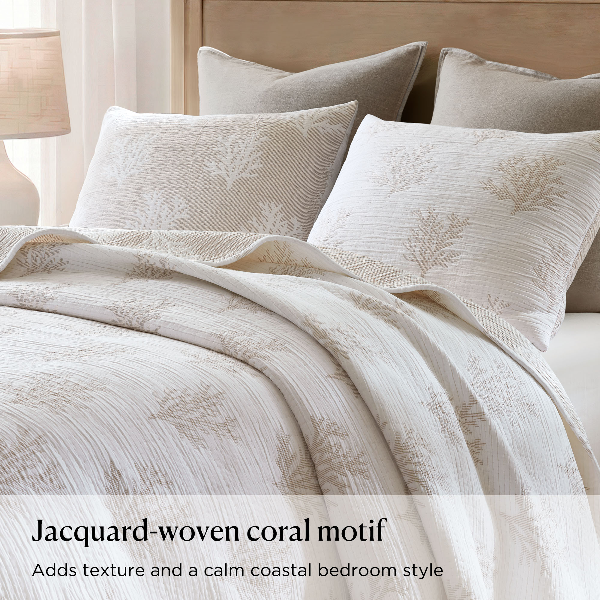Mia Coral 3 Piece Quilt Mini Set