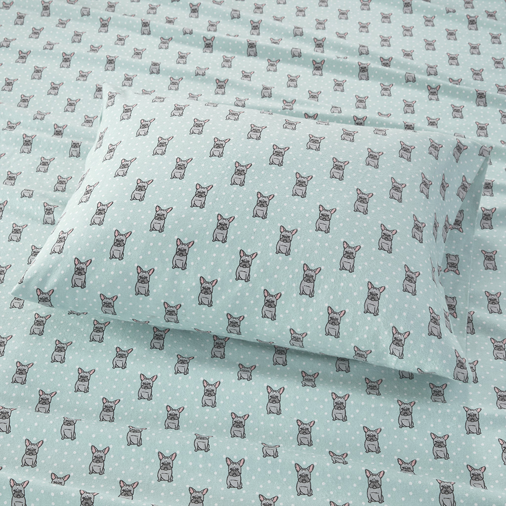 Cozy Cotton Flannel Printed Sheet Set