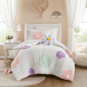 Gracie Floral Reversible Tufted Chenille Comforter Set with Flower Throw Pillow from Urban Habitat Kids in  White/Purple. Gracie Floral Reversible Tufted Chenille Comforter Set with Flower Throw Pillow from Urban Habitat Kids in  White/Purple. Gracie Floral Reversible Tufted Chenille Comforter Set with Flower Throw Pillow from Urban Habitat Kids in  White/Purple. Gracie Floral Reversible Tufted Chenille Comforter Set with Flower Throw Pillow from Urban Habitat Kids in  White/Purple. Gracie Floral Reversible Tufted Chenille Comforter Set with Flower Throw Pillow from Urban Habitat Kids in  White/Purple.