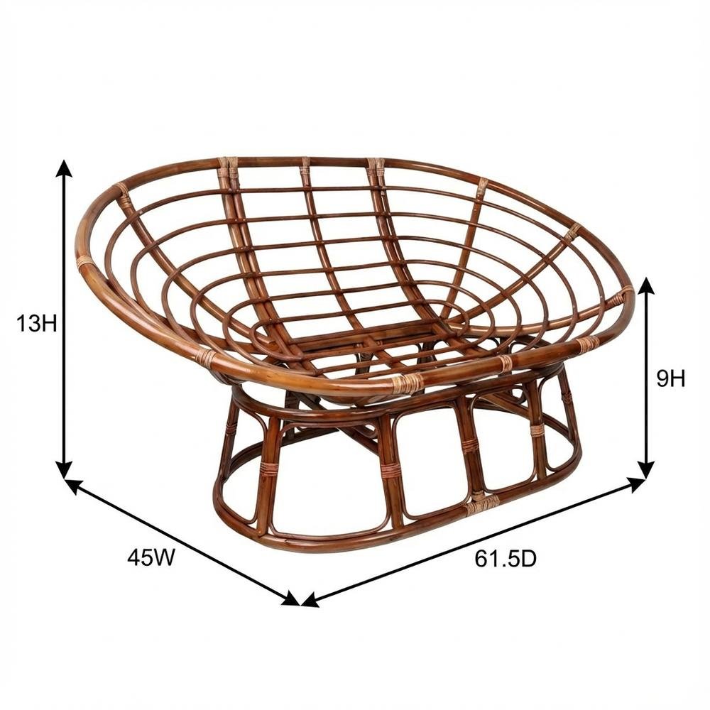 Rattan Double Papasan  Chair Frame Only