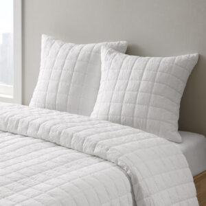 Cocoon Quilt Top Euro Sham from N Natori in  White. Cocoon Quilt Top Euro Sham from N Natori in  White. Cocoon Quilt Top Euro Sham from N Natori in  White. Cocoon Quilt Top Euro Sham from N Natori in  White. Cocoon Quilt Top Euro Sham from N Natori in  White.
