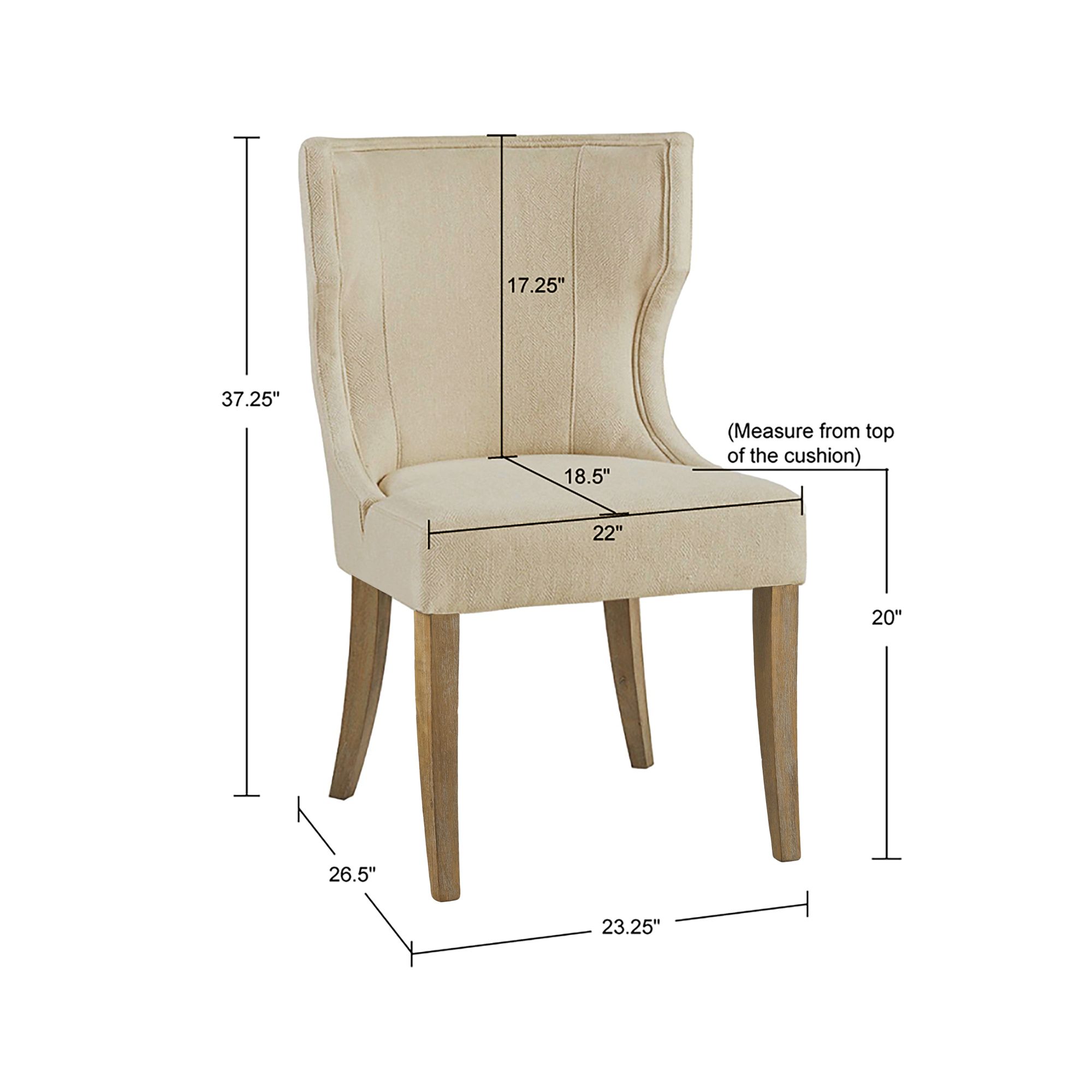 Carson Upholstered Wingback Dining Chair