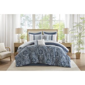 Shawnee 8 Piece Comforter Set from 510 Design in  Blue. Shawnee 8 Piece Comforter Set from 510 Design in  Blue. Shawnee 8 Piece Comforter Set from 510 Design in  Blue. Shawnee 8 Piece Comforter Set from 510 Design in  Blue. Shawnee 8 Piece Comforter Set from 510 Design in  Blue.