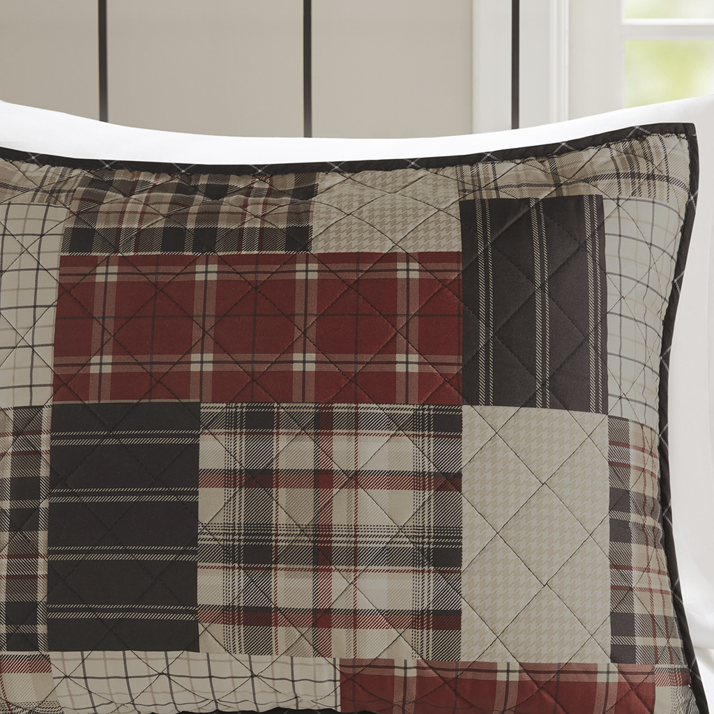 Timber 3 Piece Reversible Printed Quilt Set