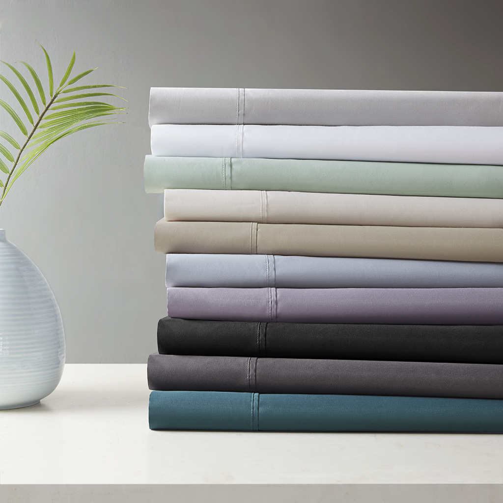 600 Thread Count Cooling Cotton Blend 4 PC Sheet Set