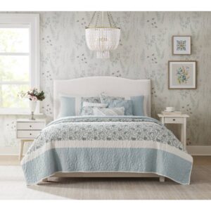 Dawn 6 Piece Cotton Percale Quilt Set with Throw Pillows from Madison Park in  Aqua. Dawn 6 Piece Cotton Percale Quilt Set with Throw Pillows from Madison Park in  Aqua. Dawn 6 Piece Cotton Percale Quilt Set with Throw Pillows from Madison Park in  Aqua. Dawn 6 Piece Cotton Percale Quilt Set with Throw Pillows from Madison Park in  Aqua. Dawn 6 Piece Cotton Percale Quilt Set with Throw Pillows from Madison Park in  Aqua.