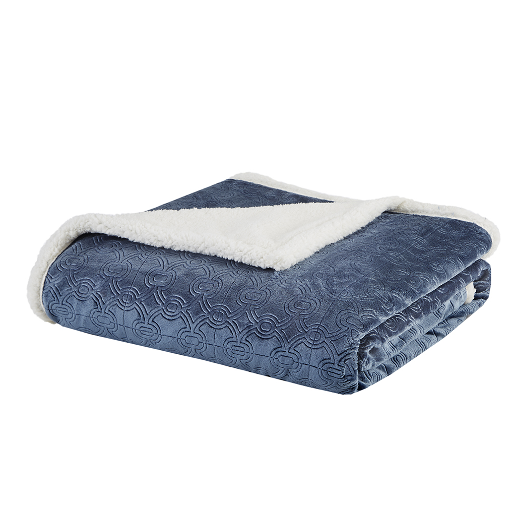 Elma Oversized Textured Plush Throw