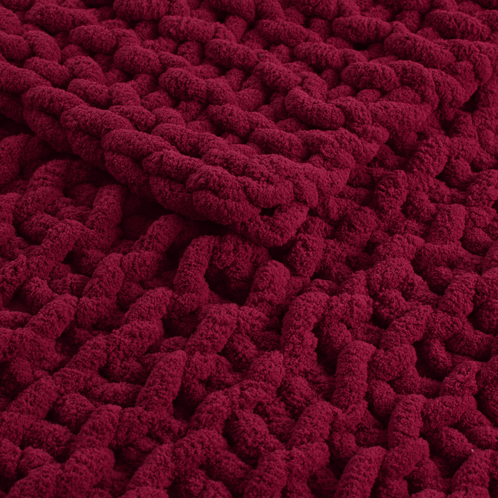 Chenille Chunky Knit Throw