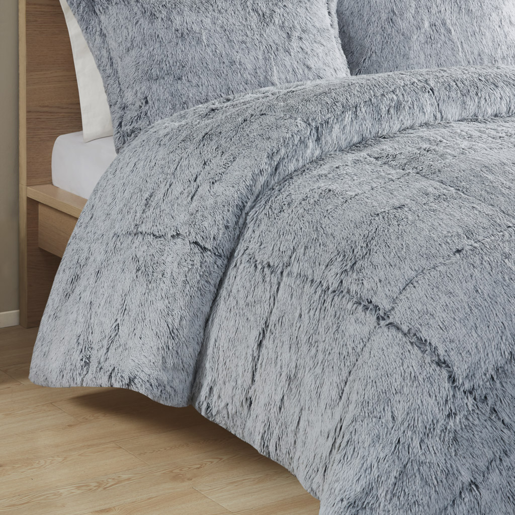 Malea Shaggy Faux Fur Comforter Mini Set