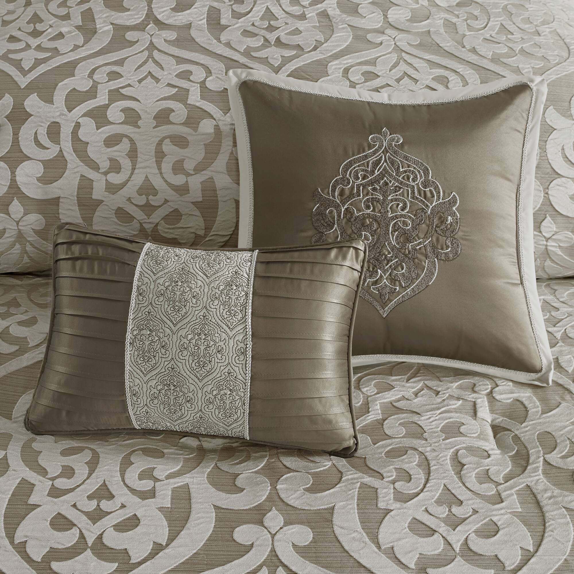 Odette 8 Piece Jacquard Comforter Set