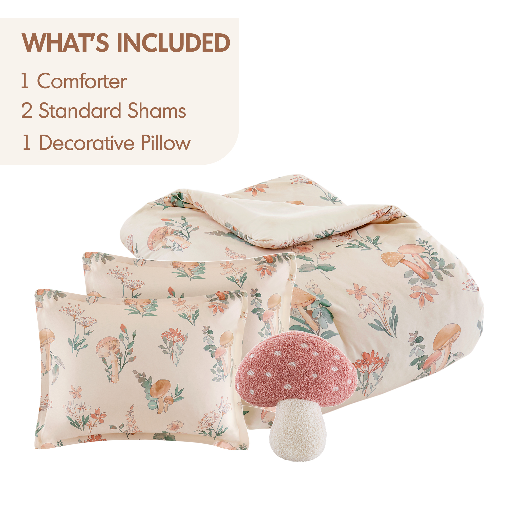 Gwen Mushroom Garden Comforter Set