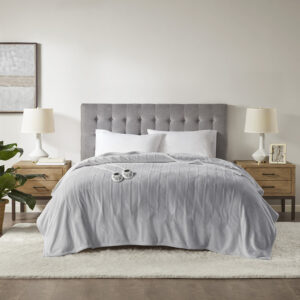 Plush Heated Blanket from Serta in  Light Grey. Plush Heated Blanket from Serta in  Light Grey. Plush Heated Blanket from Serta in  Light Grey. Plush Heated Blanket from Serta in  Light Grey. Plush Heated Blanket from Serta in  Light Grey.