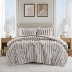 Jasmine 3 Piece Faux Fur Comforter Set from Madison Park in  Light Gray. Jasmine 3 Piece Faux Fur Comforter Set from Madison Park in  Light Gray. Jasmine 3 Piece Faux Fur Comforter Set from Madison Park in  Light Gray. Jasmine 3 Piece Faux Fur Comforter Set from Madison Park in  Light Gray. Jasmine 3 Piece Faux Fur Comforter Set from Madison Park in  Light Gray.