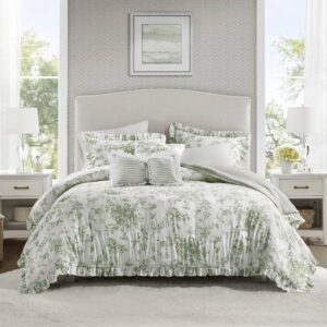 Adele Comforter Set with Decorative Pillows from Madison Park Essentials in  Green. Adele Comforter Set with Decorative Pillows from Madison Park Essentials in  Green. Adele Comforter Set with Decorative Pillows from Madison Park Essentials in  Green. Adele Comforter Set with Decorative Pillows from Madison Park Essentials in  Green. Adele Comforter Set with Decorative Pillows from Madison Park Essentials in  Green.