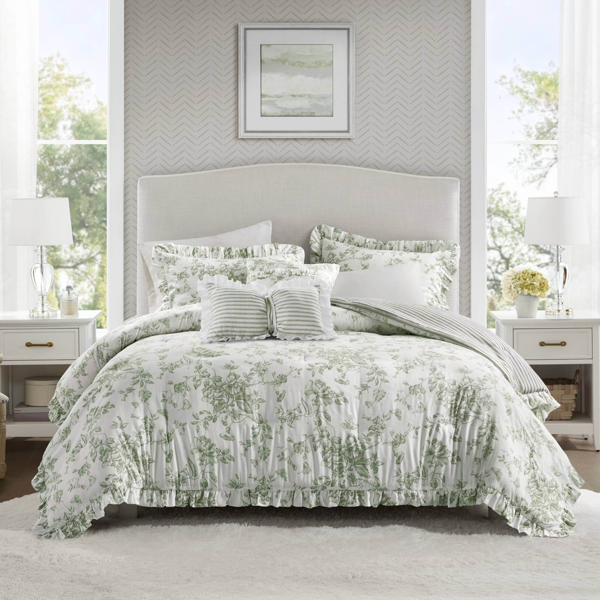 Adele Comforter Set with Decorative Pillows