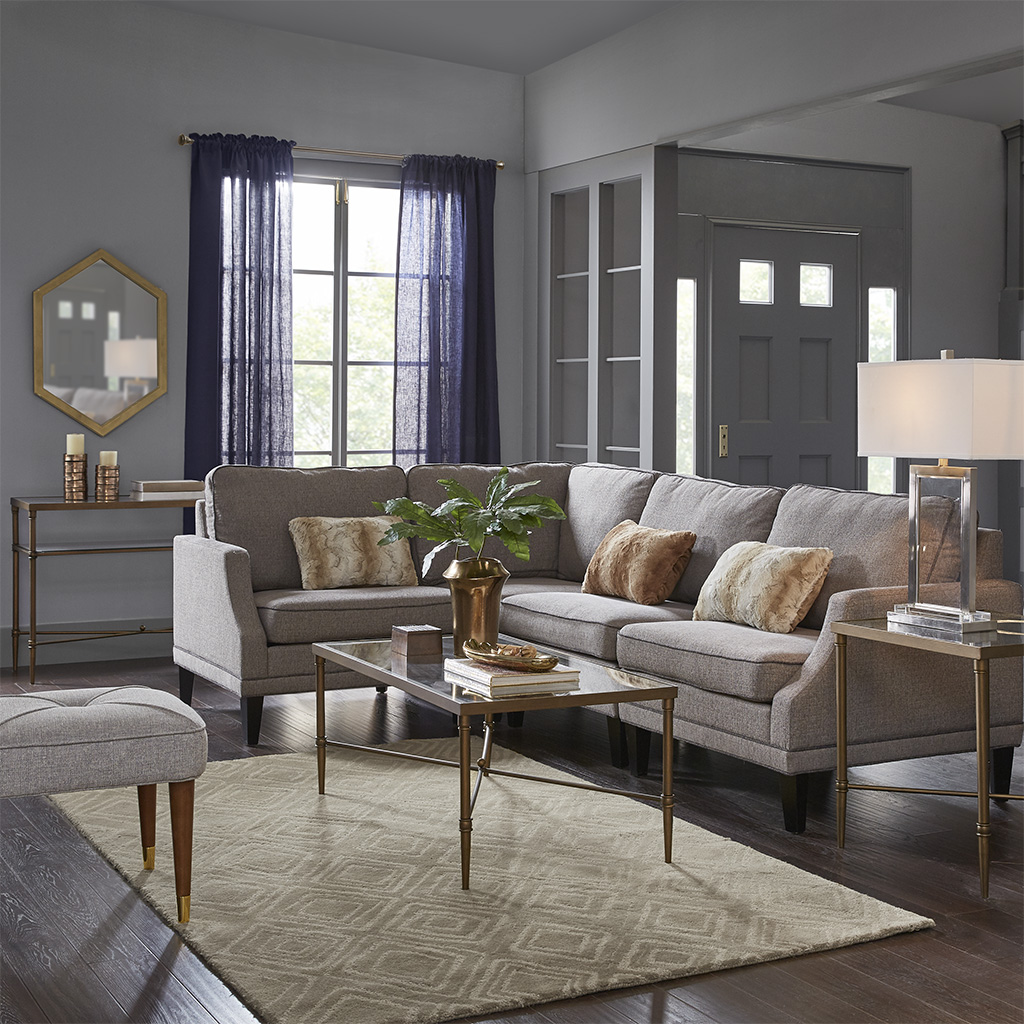 Porter Rectangular Metal & Glass Coffee Table
