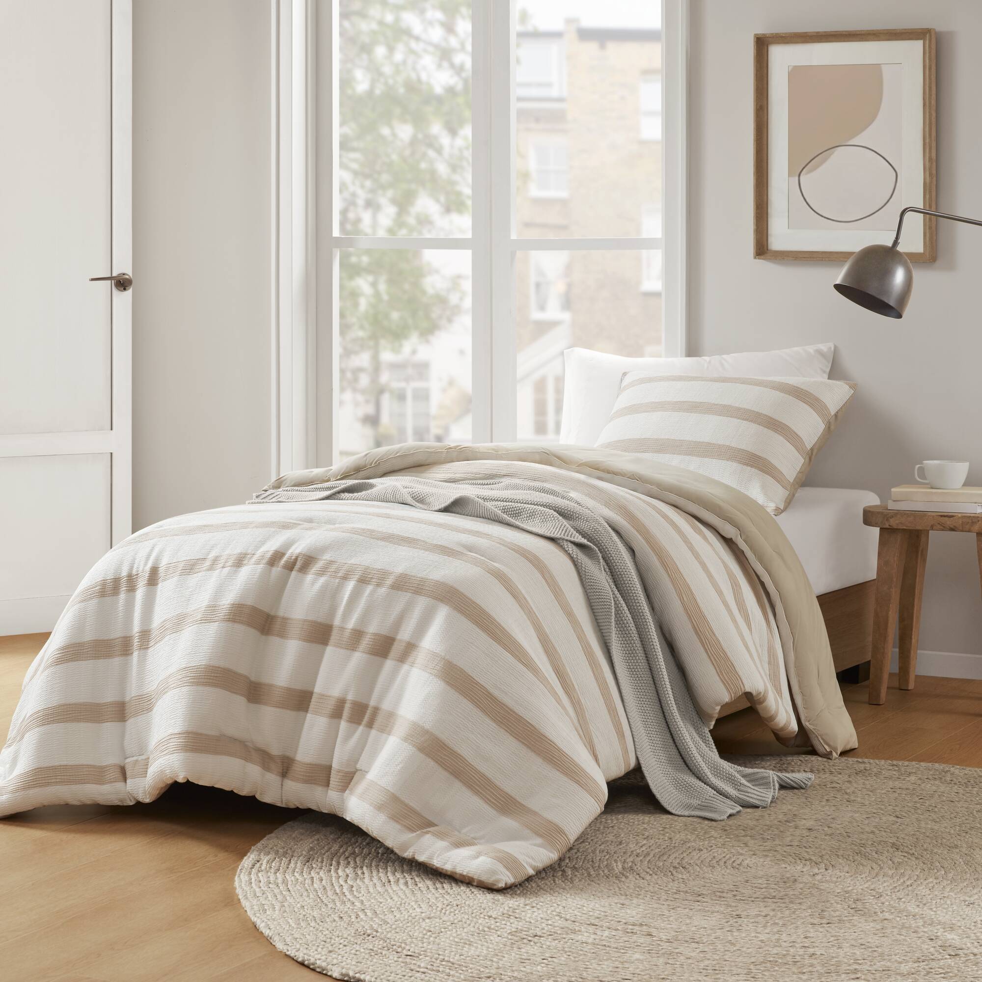 Merritt Yarn-dyed Striped Comforter