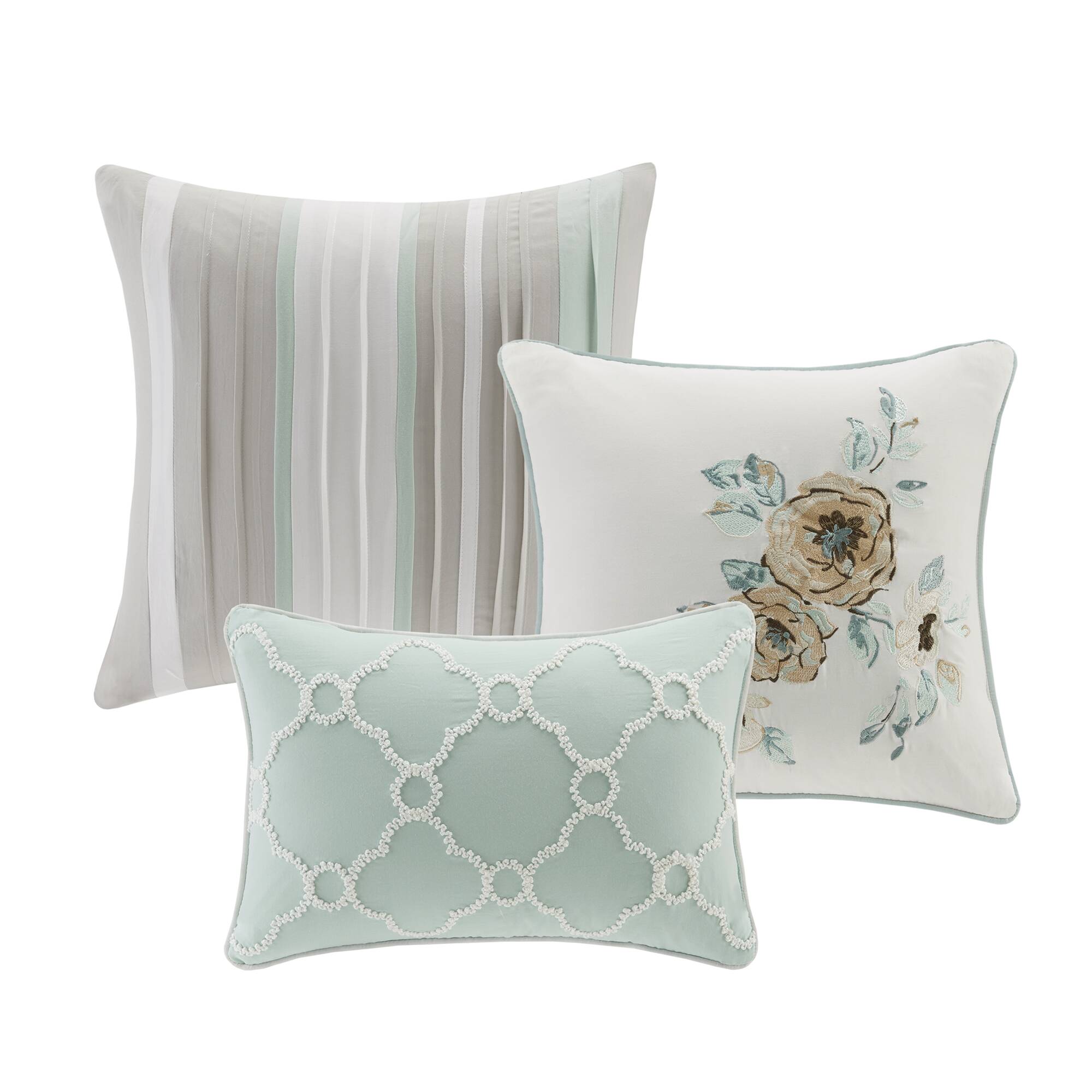 Willa 6 Piece Cotton Quilt Set with Throw Pillows