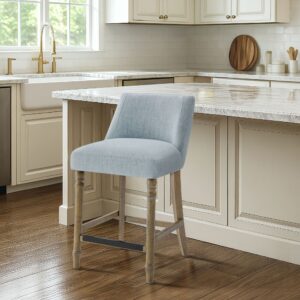 Delaney 25" Upholstered Counter Stool from Martha Stewart in Blue. Delaney 25" Upholstered Counter Stool from Martha Stewart in Blue. Delaney 25" Upholstered Counter Stool from Martha Stewart in Blue. Delaney 25" Upholstered Counter Stool from Martha Stewart in Blue. Delaney 25" Upholstered Counter Stool from Martha Stewart in Blue.