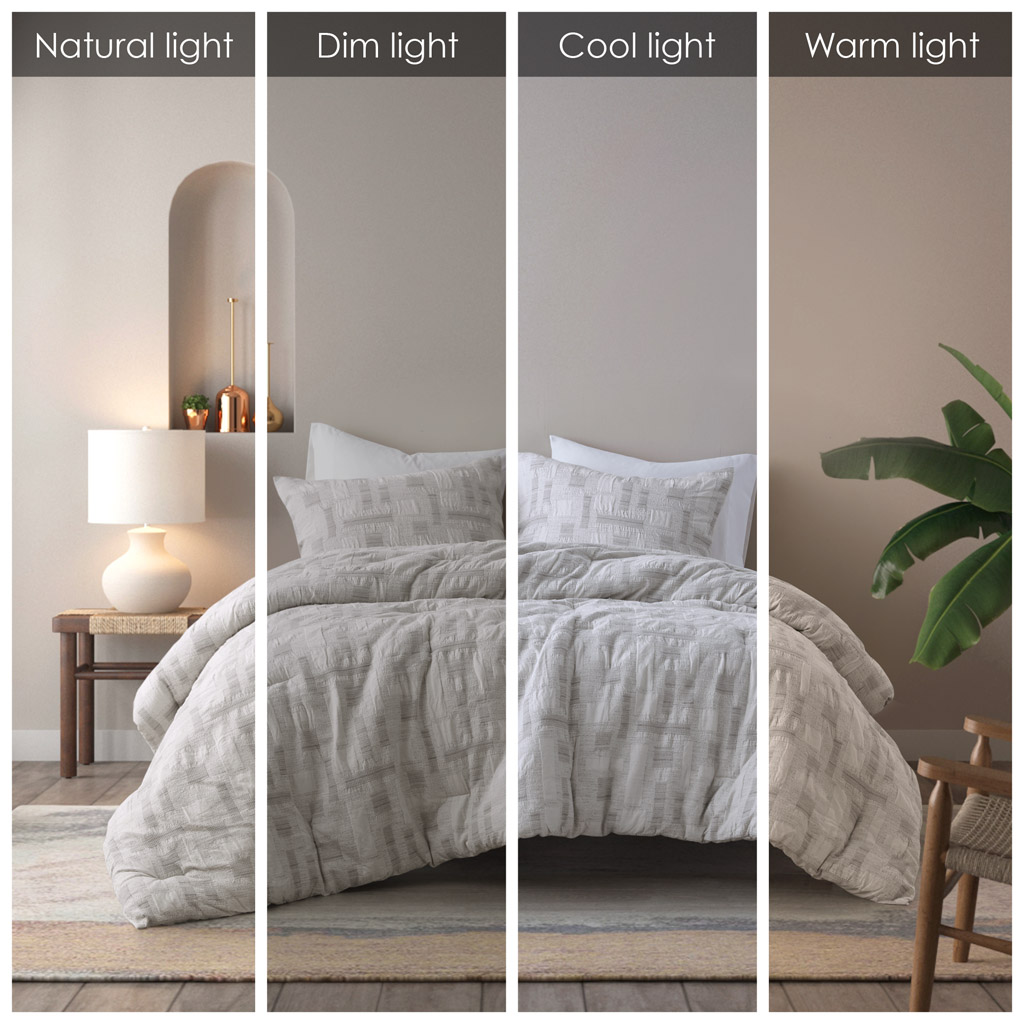 Cairo 3 Piece Cotton Jacquard Comforter Set