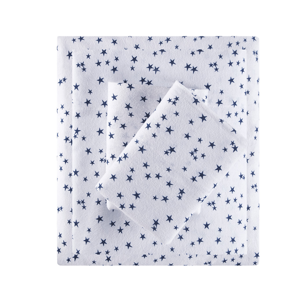 Cozy Soft Cotton Flannel Printed Sheet Set