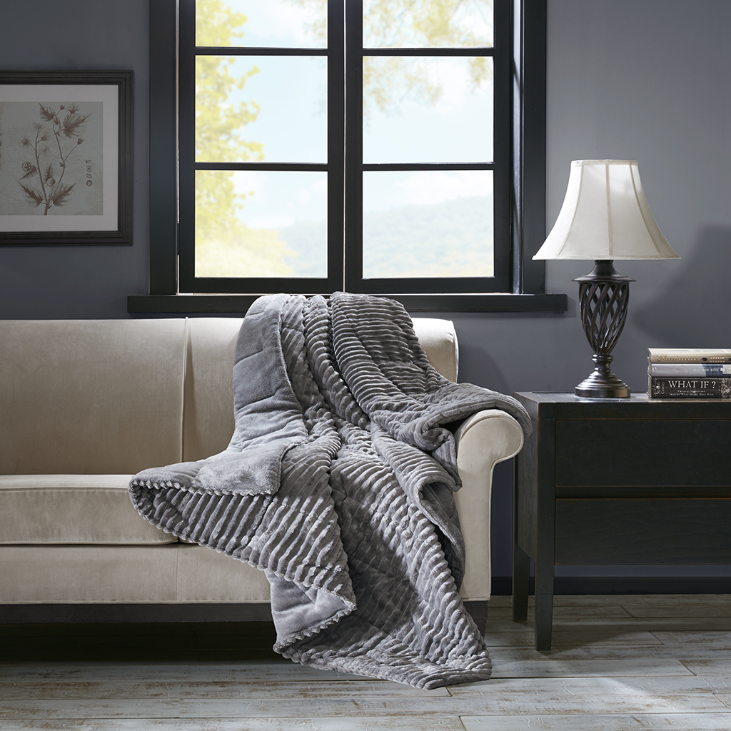 Parker Oversized Plush Down Alternative Filled Throw