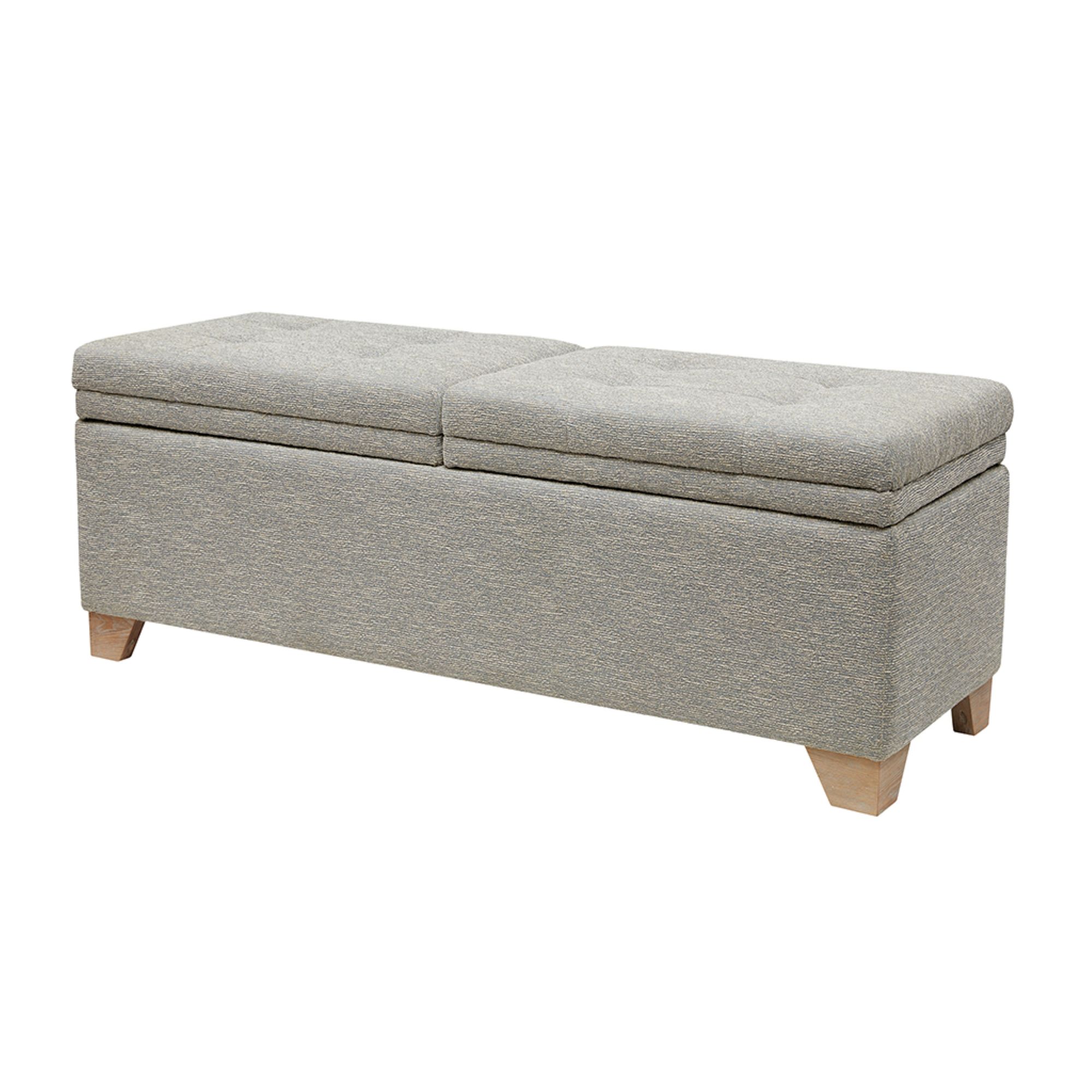 Ashcroft Dual Compartment Flip-Top Storage Bench