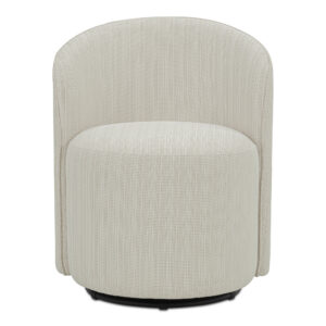 Sylvie Outdoor Swivel Dining Chair Cream from Moe