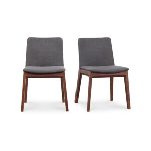 Deco Dining Chair Dark Grey - Set Of Two from Moe