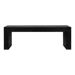 Lazarus Outdoor Bench Black from Moe