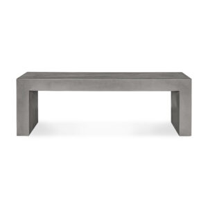 Lazarus Outdoor Bench Dark Grey from Moe