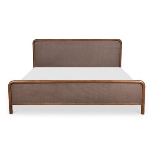 Rye King Bed Warm Brown from Moe