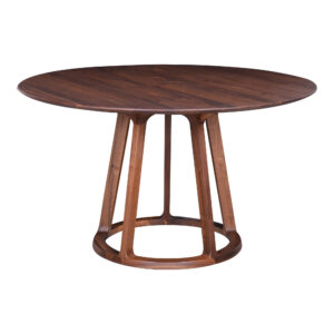 Aldo Round Dining Table Walnut from Moe