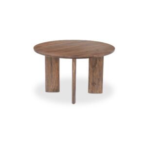 Lia Round Dining Table Dark Brown from Moe