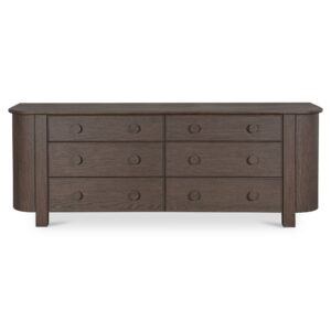 Loren 6 Drawer Dresser Dark Brown from Moe