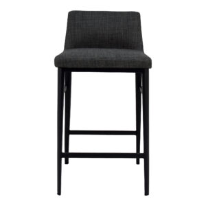Baron Counter Stool Charcoal Grey from Moe