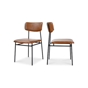 Sailor Dining Chair Brown - Set Of Two from Moe